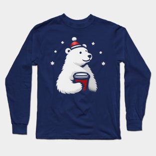 Polar bear Coffee Long Sleeve T-Shirt